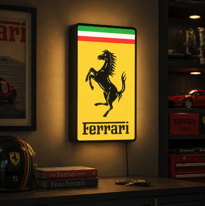 Ferrari LED Lightbox | Multicolor 3D Printable 3MF