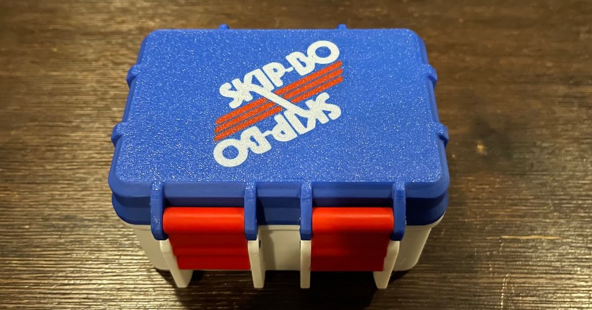 Retro SkipBo Card Game Box (MultiColor) by Troutinator Download free STL model