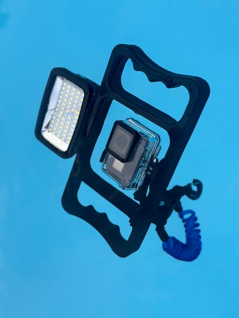 GoPro scuba diving rig