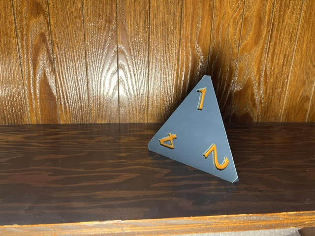 Miniatura 2 do modelo 3D D&D D4 dice