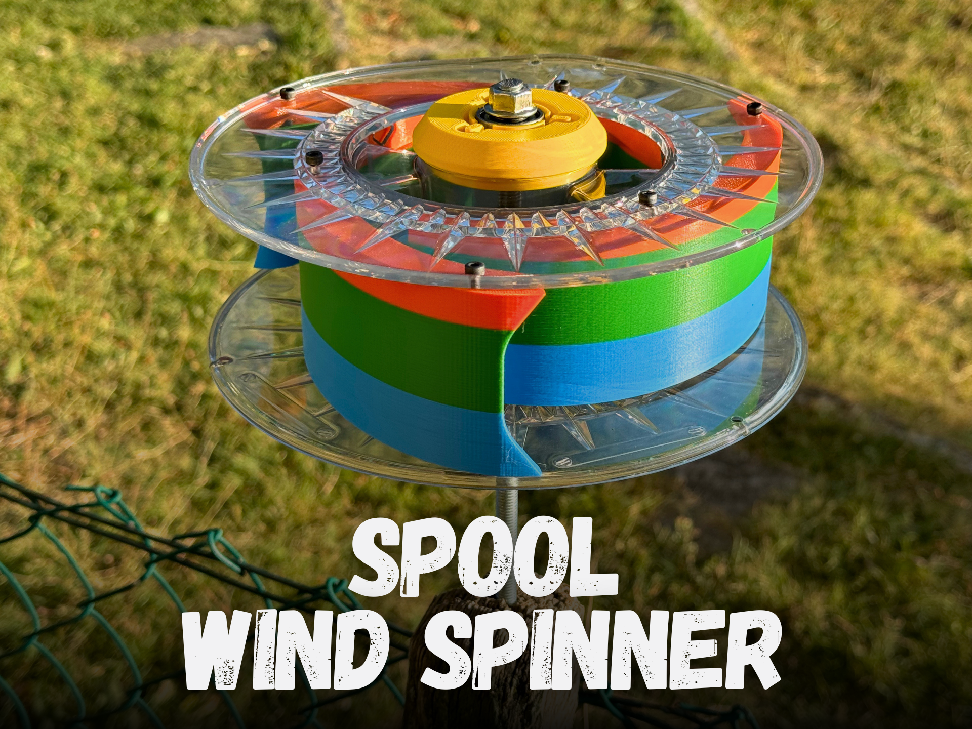 Spool Wind Spinner: Another Way to Recycle a Filament Spool
