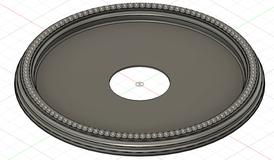 Beaded Ceiling Medallion