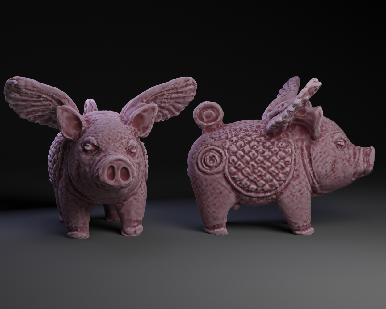 Decorative Pig with Wings