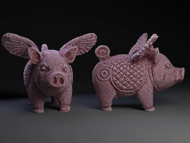 Decorative Pig with Wings