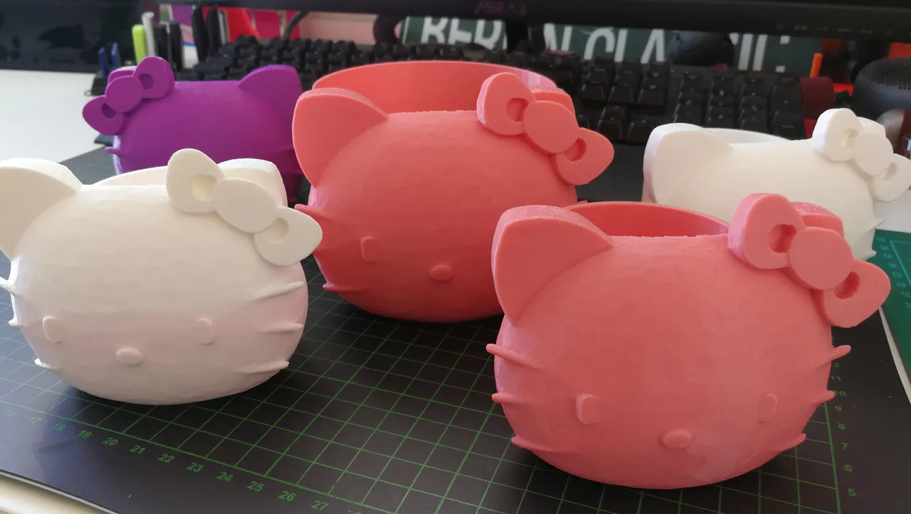 Hello Kitty Planter - now small and medium size! by eponra | Download free  STL model | Printables.com