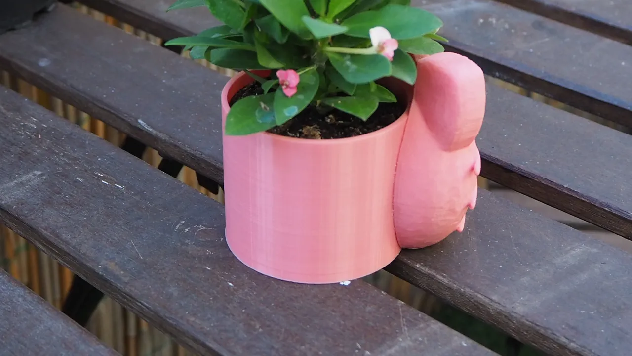 Hello Kitty Planter - now small and medium size! by eponra | Download free  STL model | Printables.com