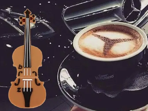 MERCEDES - coffee stencil