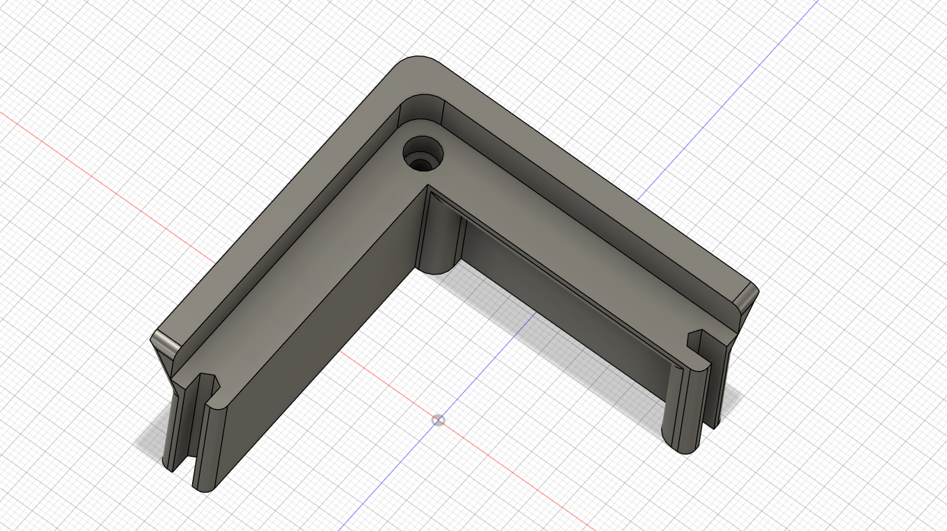 creality k1 riser right corner with dent 25mm M3