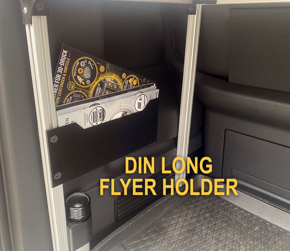 Easy-to Print Promotion Flyer Tray/Box (DIN LONG) for cars etc. 3D model