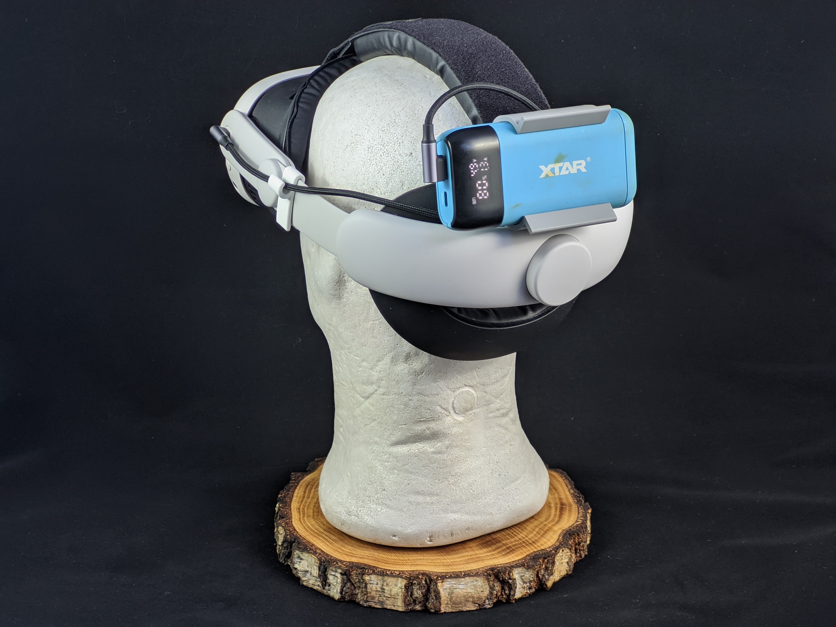 Powerbank (Xtar PB2S) holder for the KiwiDesign headstrap - Quest 3