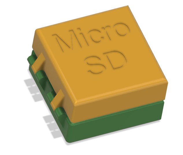 Micro-SD-Box for 4 Slots with Cover