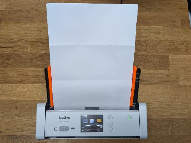 Paper guide extension for Brother ADS 1700W document scanner (fits similar models)