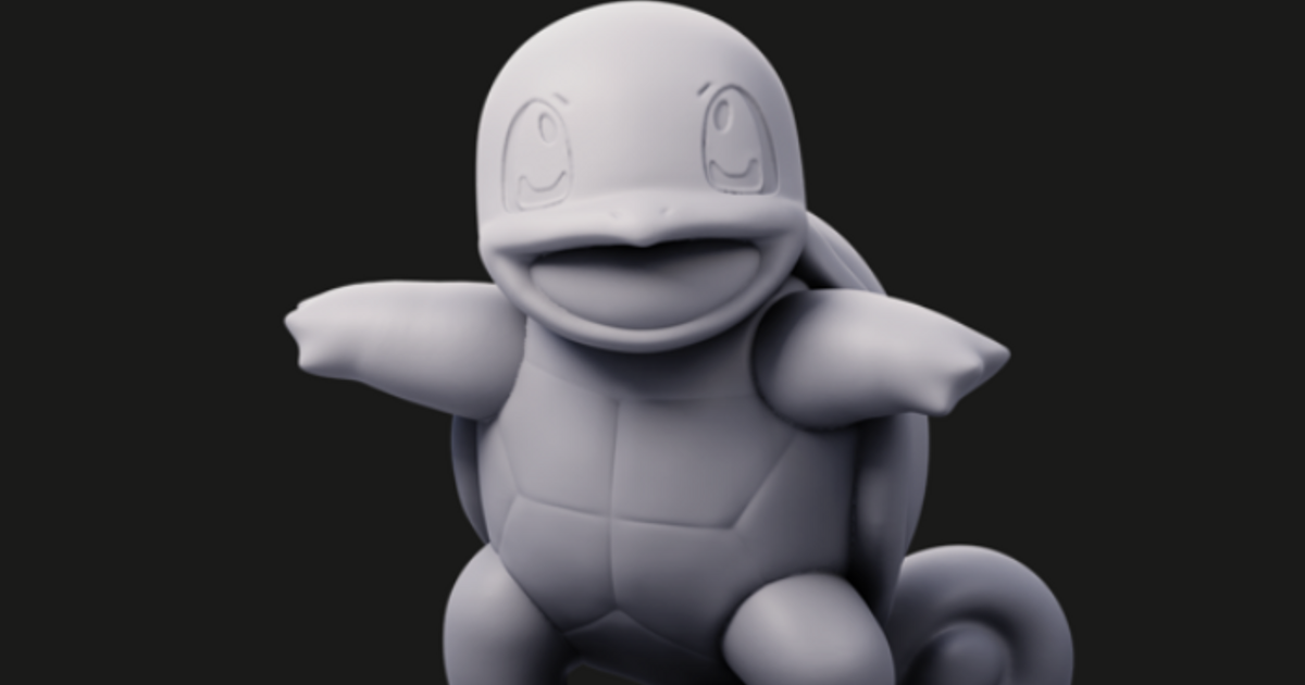 STL file POKEMON - MEGA SQUIRTLE 🐉・3D printing model to download・Cults