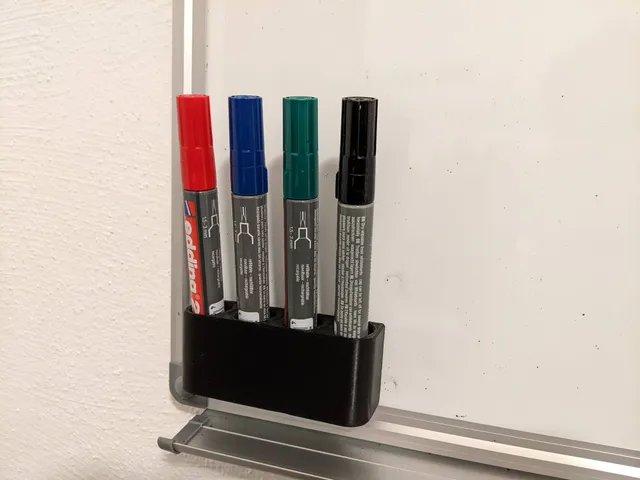 Whiteboard pen holder with magnets (6x2mm)