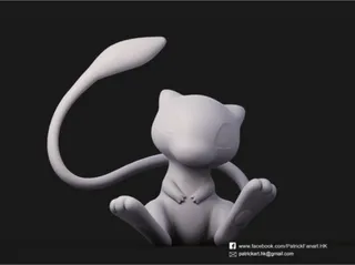 Free STL file pokemon mew badge 🐉・3D printing model to download