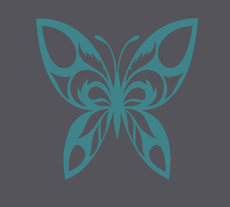 line 3D butterfly