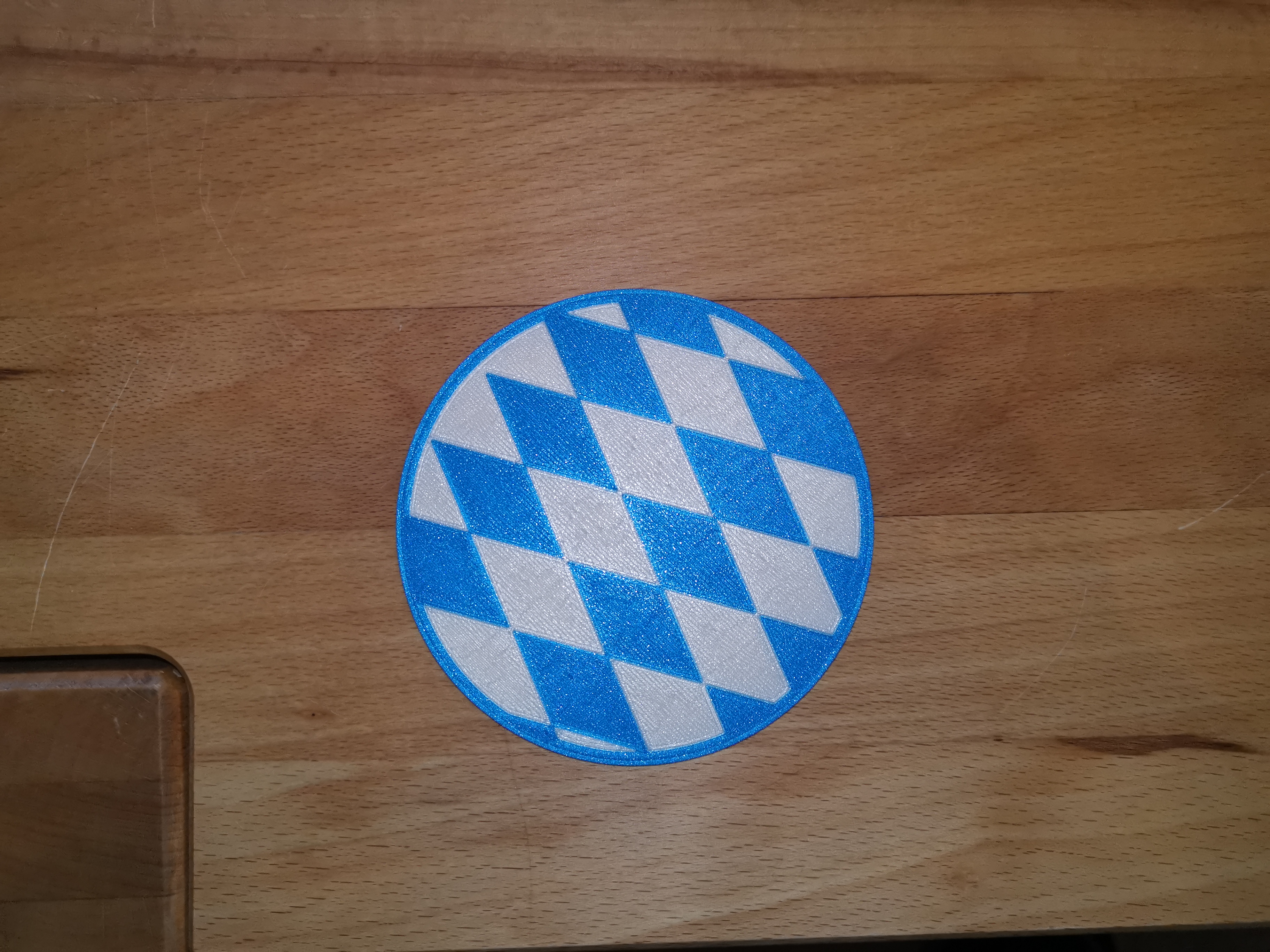 Bavarian flag coaster MMU