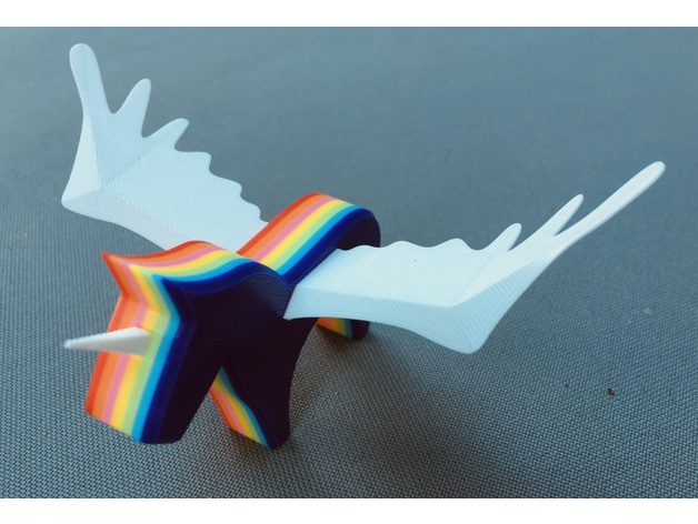 Winged Unicorn by moebio | Download free STL model | Printables.com