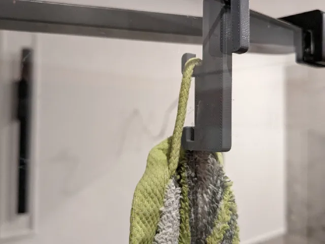 Shower towel hook