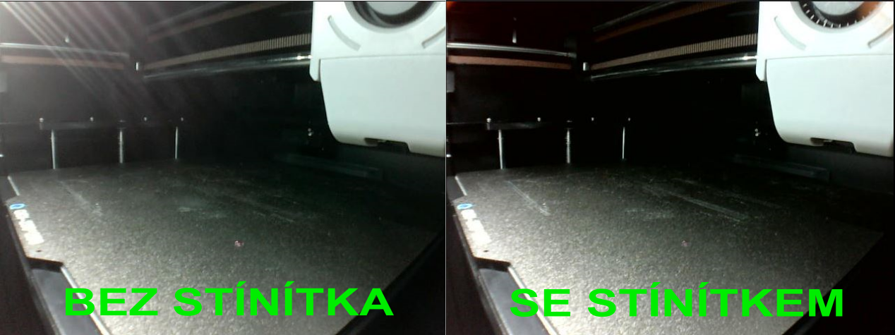 QiDi q1 PRO - stínítko kamery
