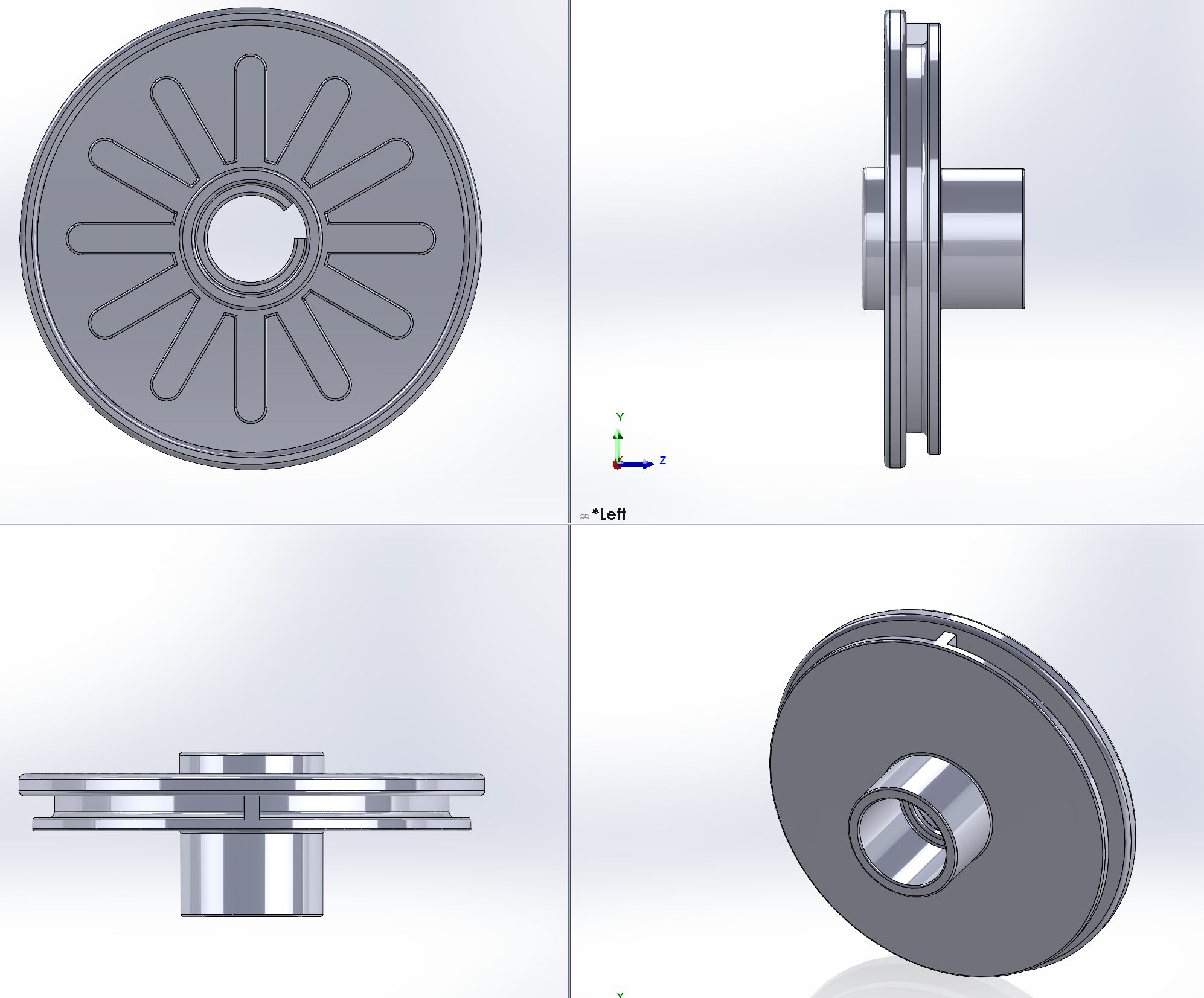 Battat Plane Propeller Mount (with alignment tab)
