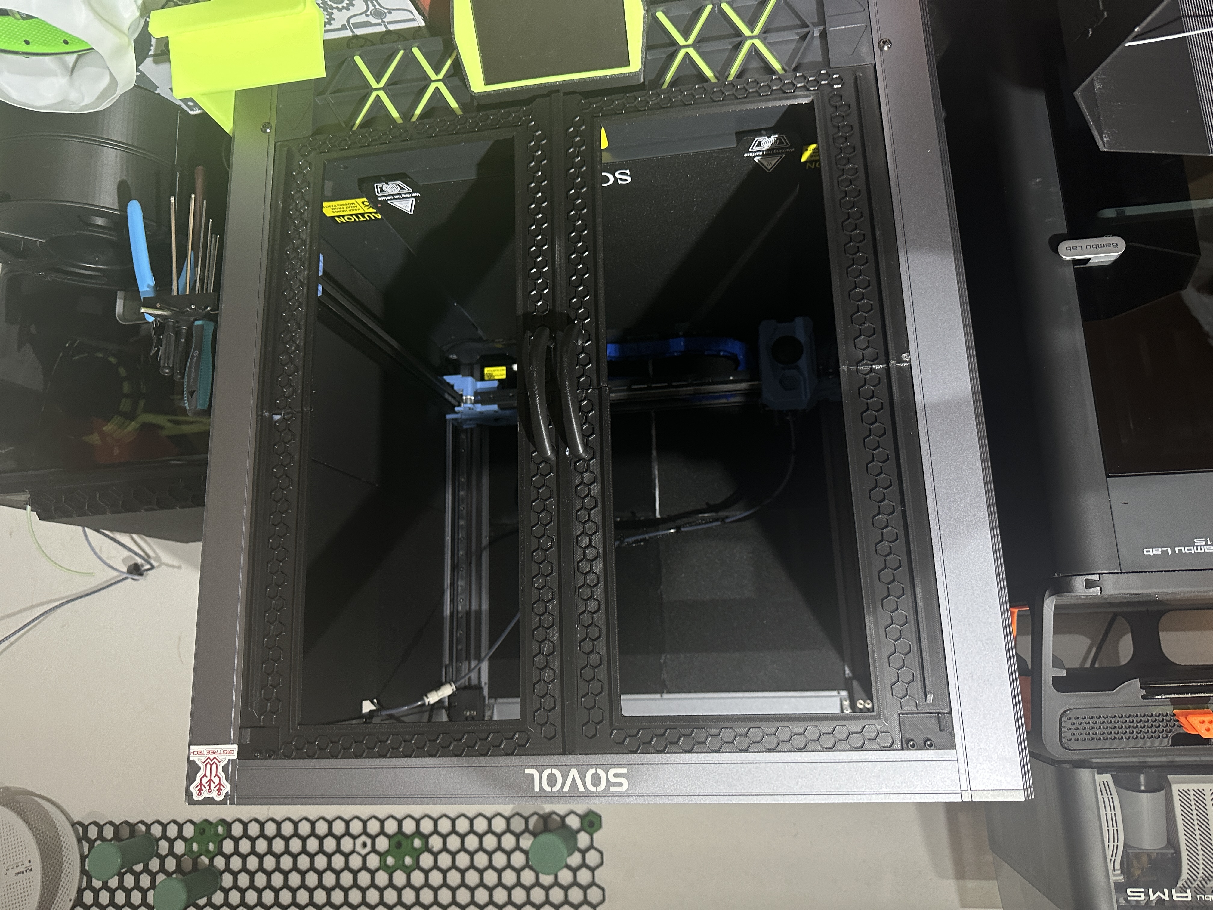 Sovol SV08 Enclosure with Honeycomb storage wall