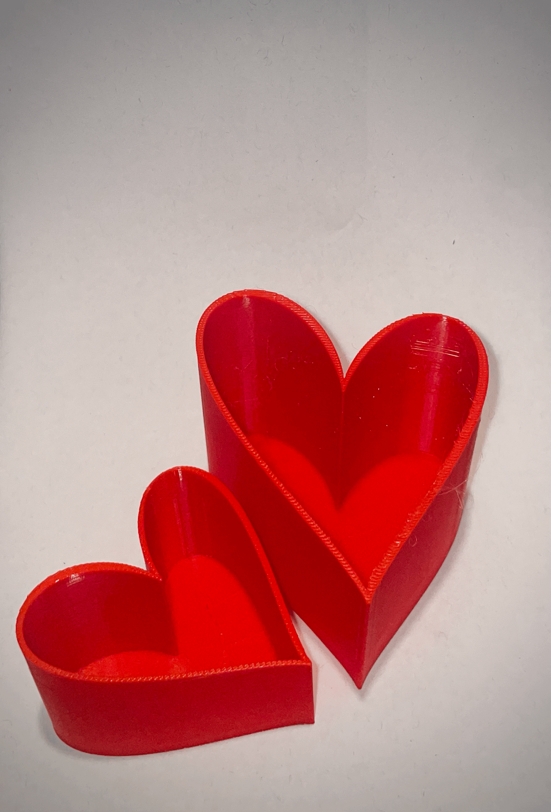 Heart-Shaped Open Box for Jewelry or Gifts