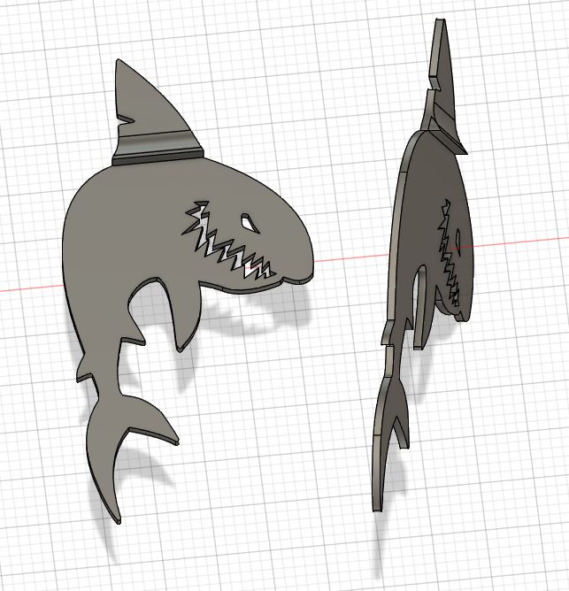 Miniatura 7 do modelo 3D Shark Bookmark