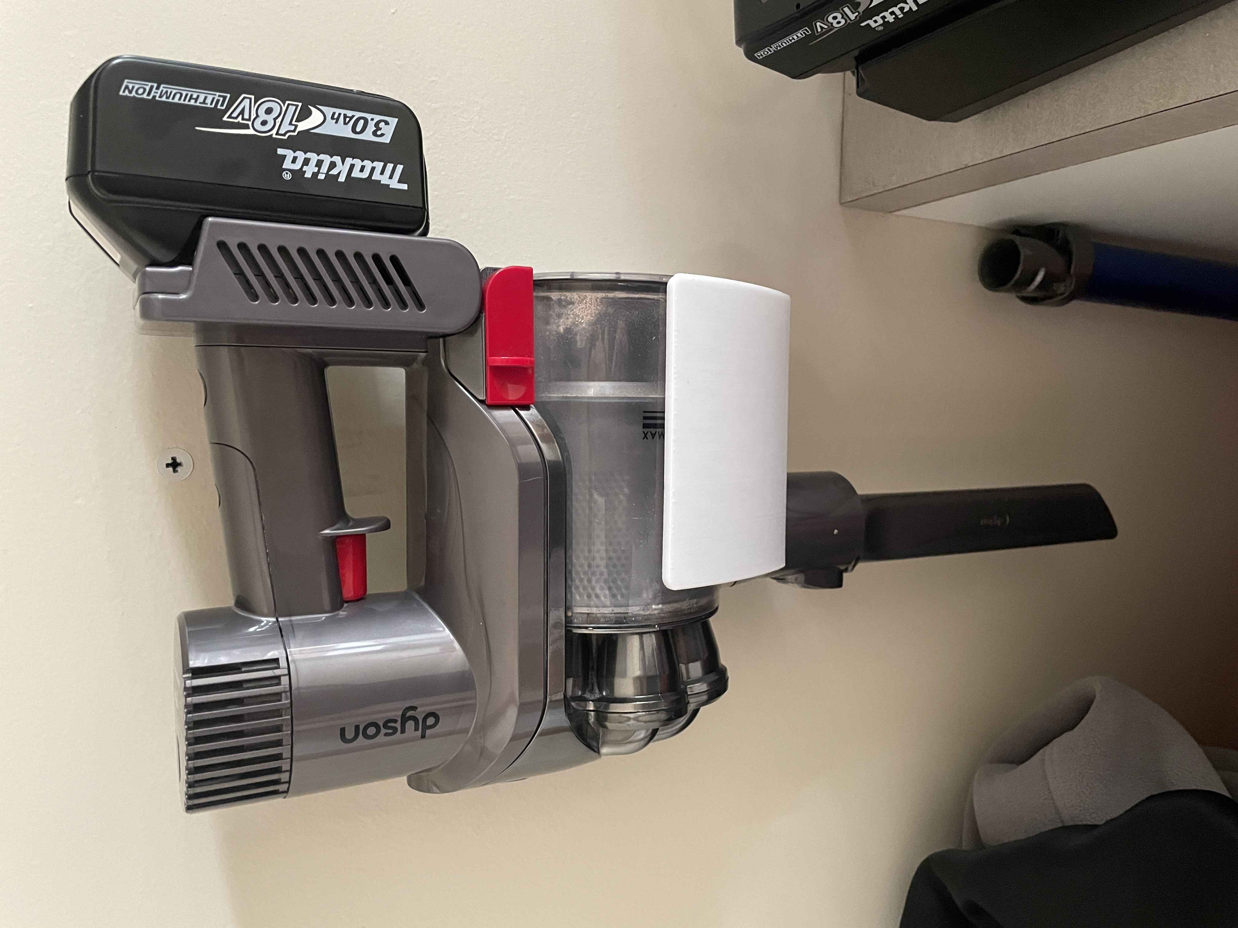 Sideways Dyson DC44 wall mount