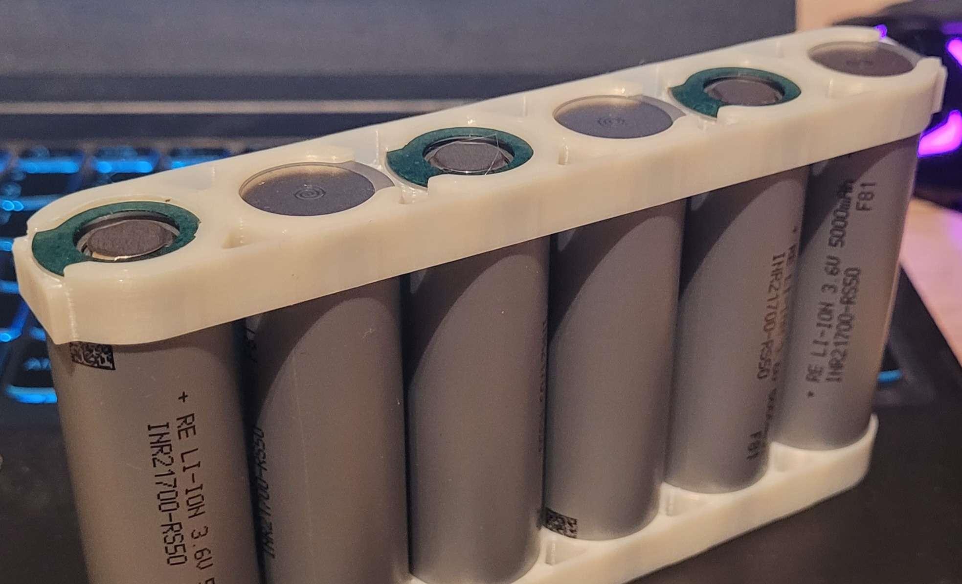 21700 6S1P battery holder