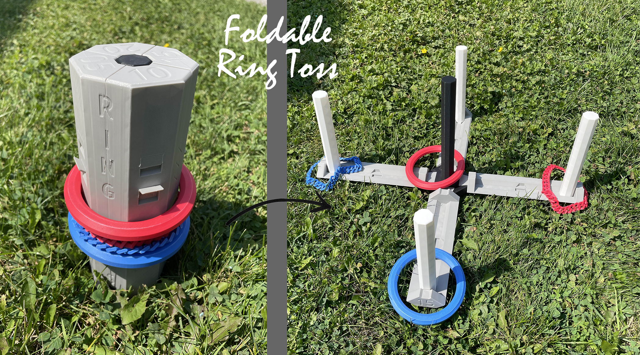Foldable Ring Toss Game