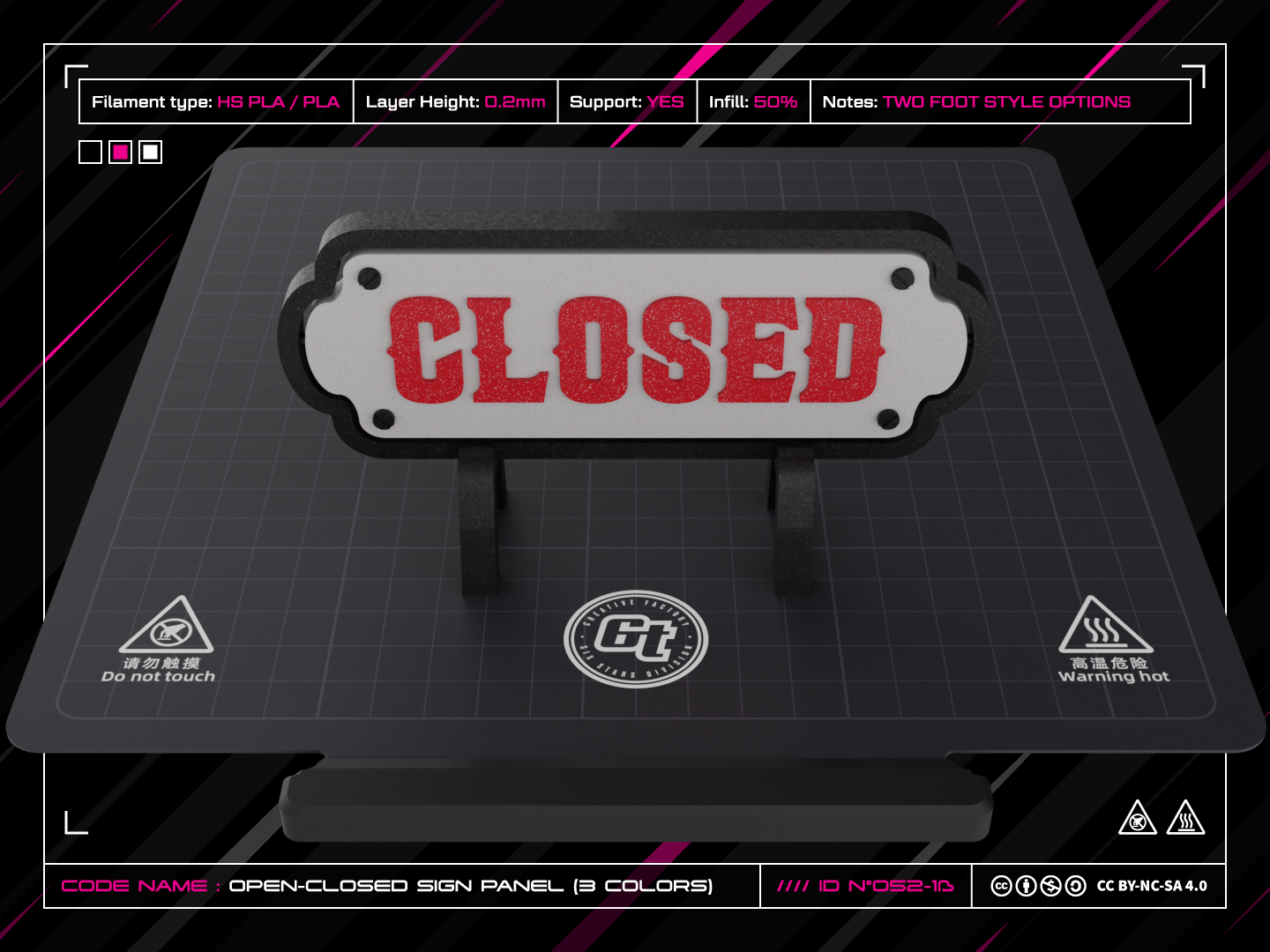 Miniatura 3 do modelo 3D Open/Closed Sign Panel (Saloon Feeling)
