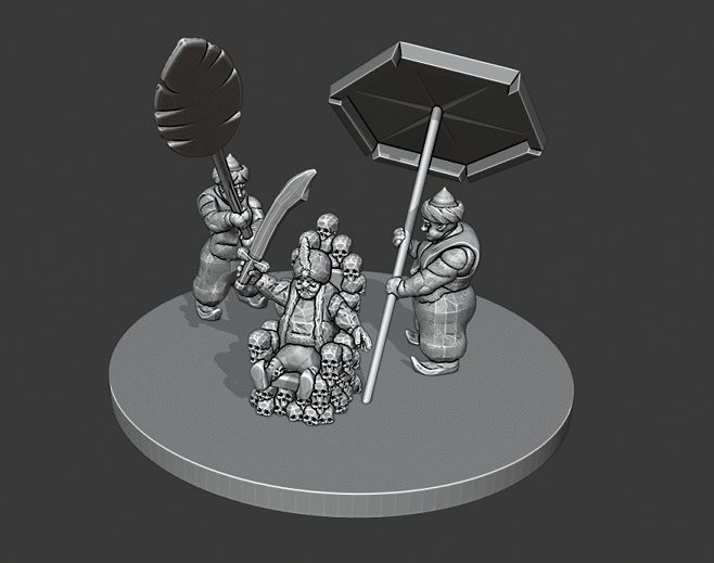 Miniatura 3 do modelo 3D Warmaster Araby Characters
