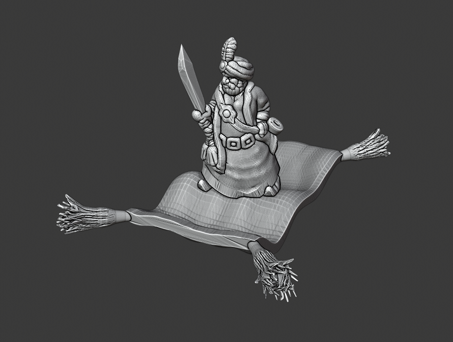 Miniatura 4 do modelo 3D Warmaster Araby Characters