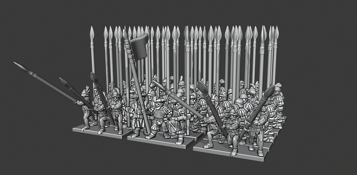 Warmaster Dogs of War Pikemen