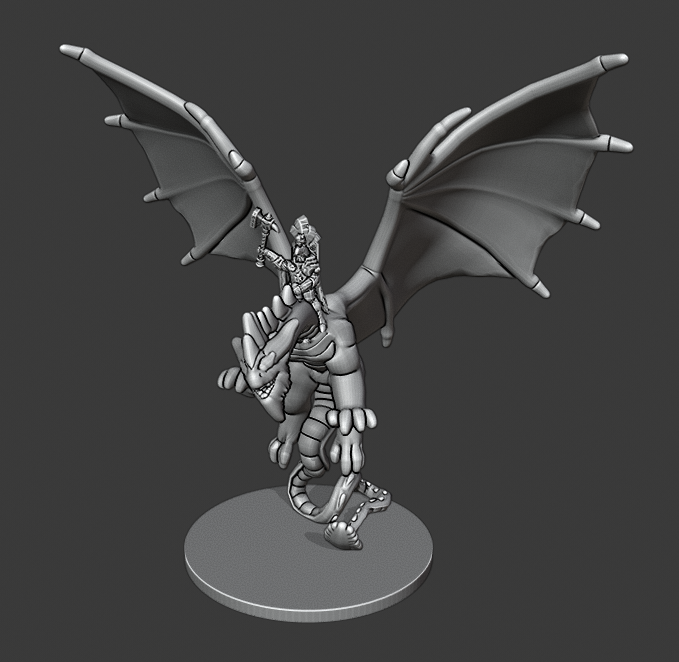 Warmaster Empire Emperor on Dragon