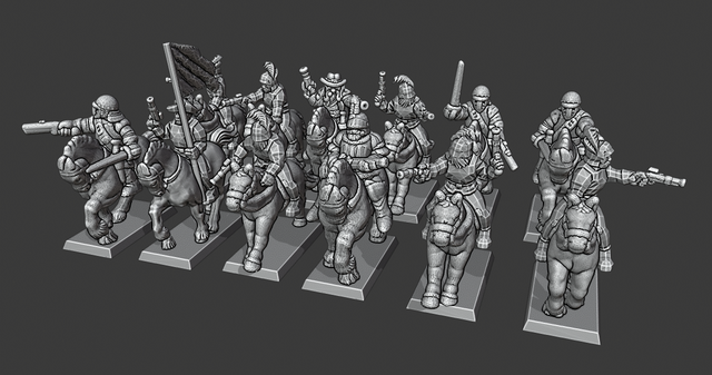 Warmaster Empire Pistoliers