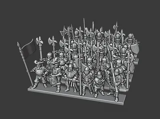 Warmaster Empire Halberdiers