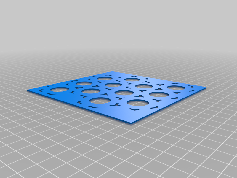 Hex Grid Stencil - 1.25" / 30mm