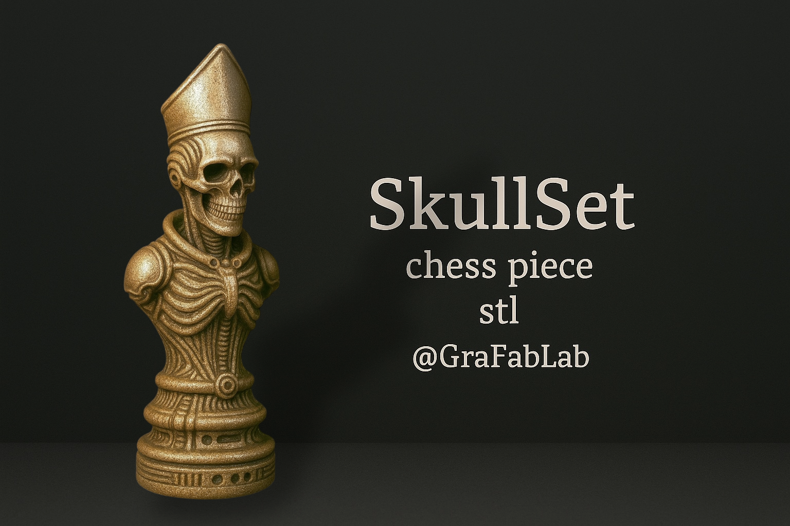 SkullSet "Bishop" - chess piece