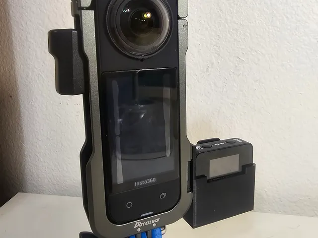 Invisible Røde Wireless Go 2 mounts for 360 cameras.