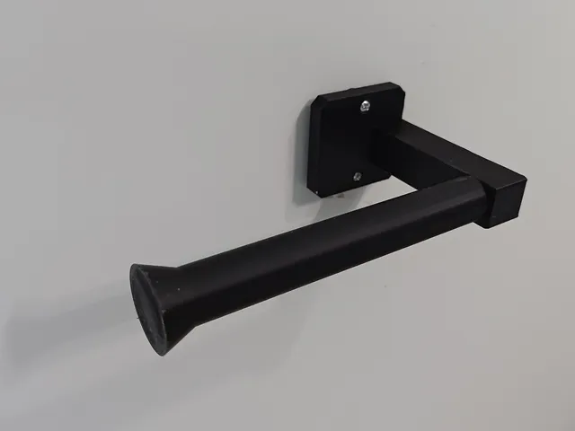 Print-in-place toilet paper holder