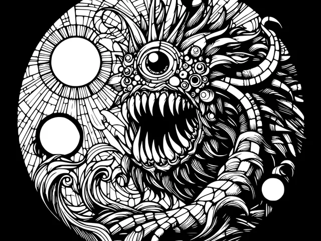 Wall art: Wild monster 13 (two colours)