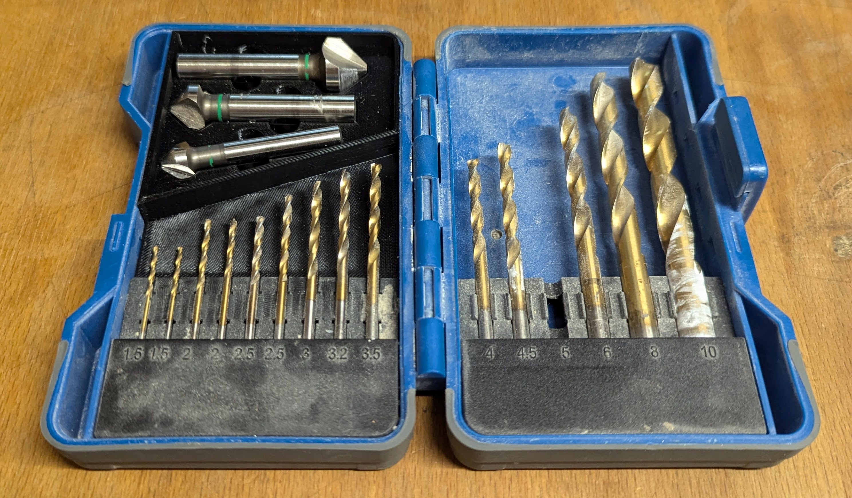 Countersink holder for Parkside drill box