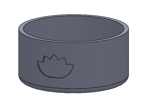 Miniatura 2 do modelo 3D Simple Flower Pot