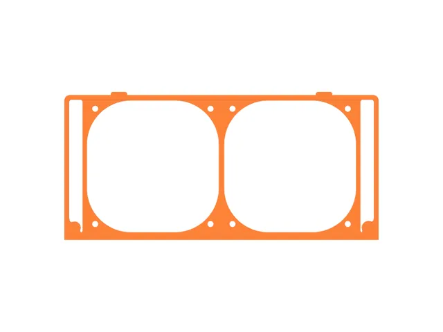 Jonsbo N4 - Slim Front Fan Adaptor & 120x25mm fan version