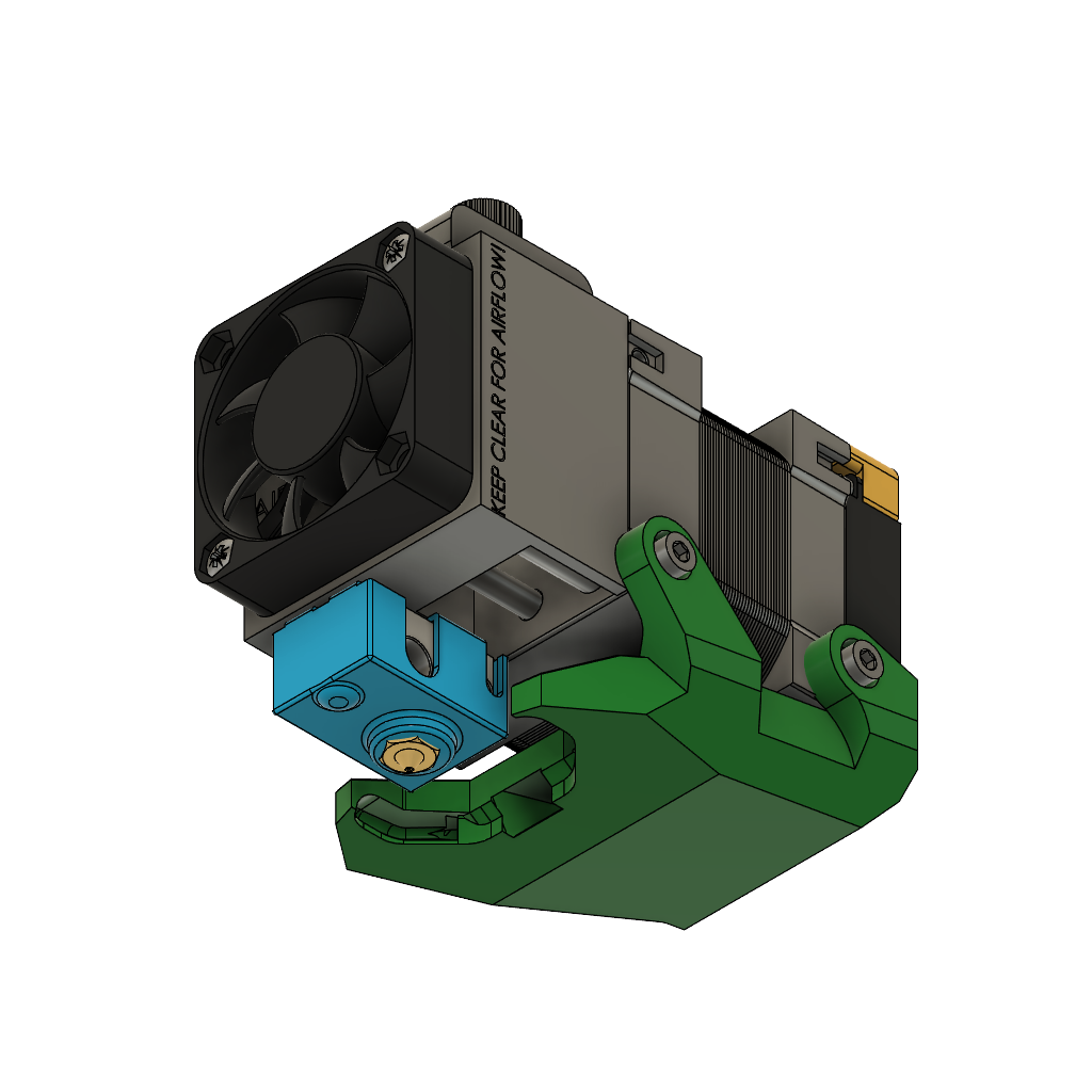 Remeshed Bondtech Fan Shouds for E3D Hemera (Mosquito) by MAQUINA