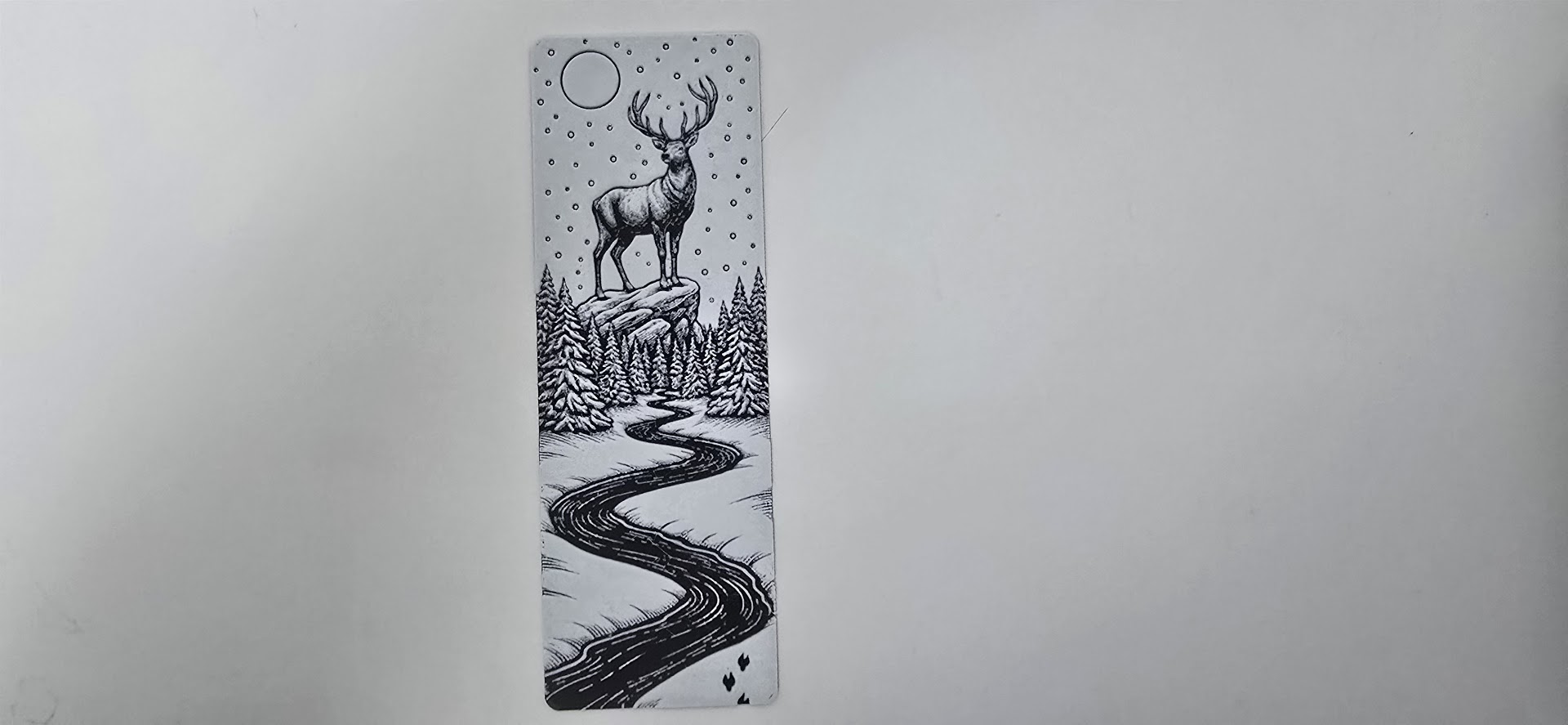 Majestic Stag Winter Summit Bookmark