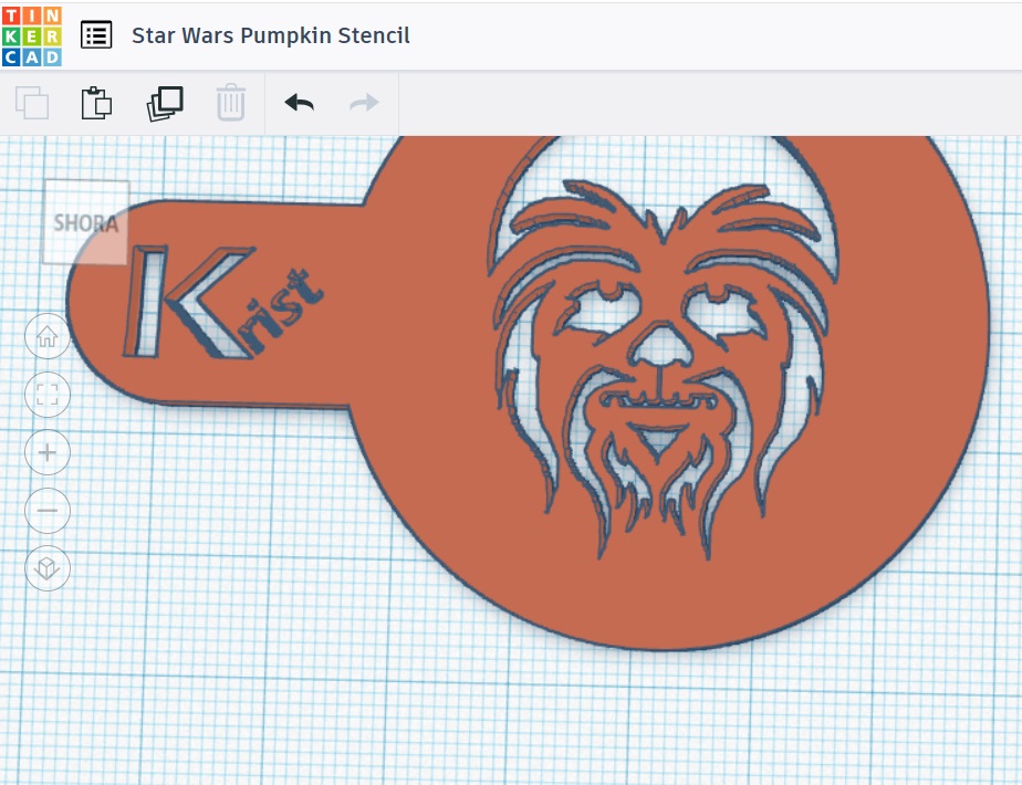 Miniatura 2 do modelo 3D Star Wars Pumpkin Stencil