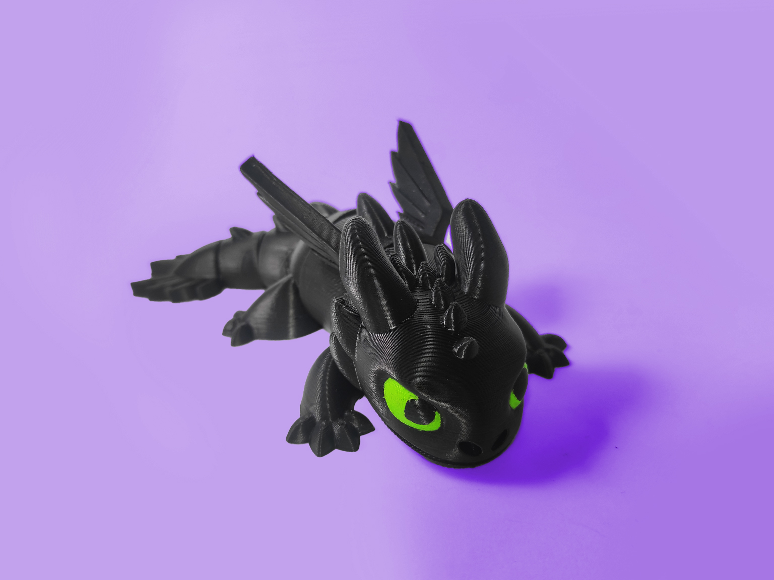 Articulated Dragon Night Fury Cute Flexi by PinkyWings | Download free ...